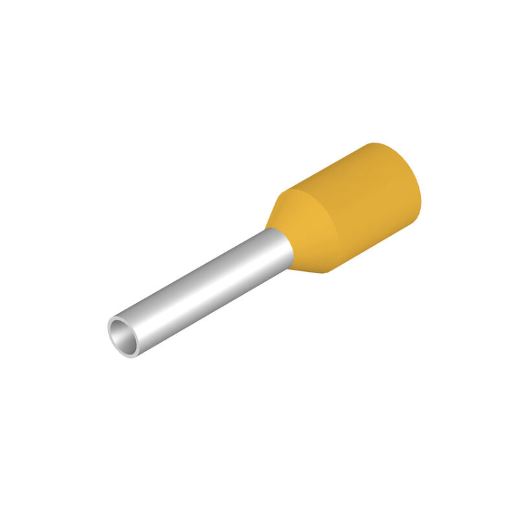 H1,0/14 GE BD Wire-end ferrule, Standard, 10 mm, 8 mm, yellow