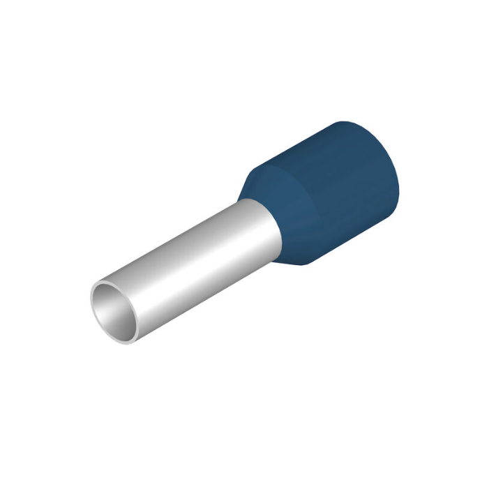 H2,5/14D BL BD Wire-end ferrule, Standard, 12 mm, 8 mm, blue