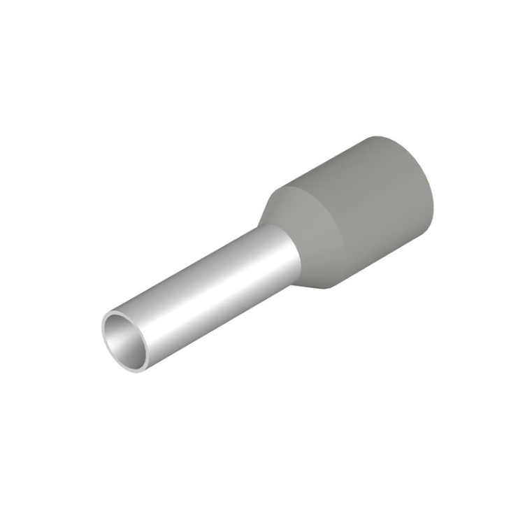 H4,0/18 GR SV Wire-end ferrule, Standard, 12 mm, 10 mm, grey