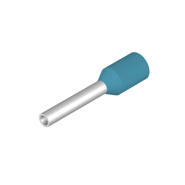 H0,25/10 HBL SV Wire-end ferrule, Standard, 8 mm, 6 mm, Light Blue