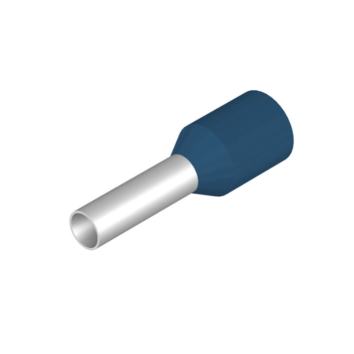 H2,5/15 BL SV Wire-end ferrule, Standard, 10 mm, 8 mm, blue