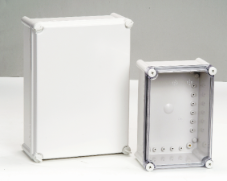 Enclosure, H Series PC Hinged Grey Lid, 190X190X130 76730051CSL