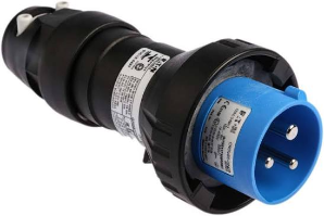 Crouse-Hinds series IEC 60309 hazardous area plug, 16A, 400 Hz, Polyamide, 4-pole, 380-415 Vac