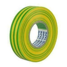TAPE, ELECTRICAL, NITTO 203E Green/Yellow 18MM X 20M