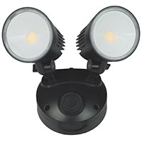 CHASE 20W LED Double Spot Wall Light, CCT selectable 3000K,4000K,6000K, black
