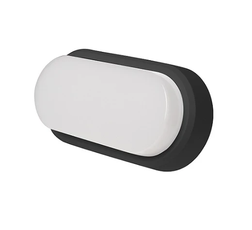 OHIO 12W IP54 Oval Bulkhead 3000 4000 5700K c/w White and Black Trims