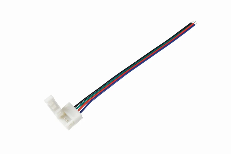 Vegas Easyclip Connector 12V 24V RGB IP67 Strip2Driver 150mm Tail - 10 Pieces