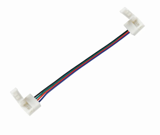 Vegas Easyclip Connector 12V 24V RGB IP67 Strip2Driver 150mm Tail - 10 Pieces