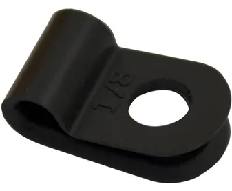 P CLIP NYLON 7.9 MM CABLE BLACK
