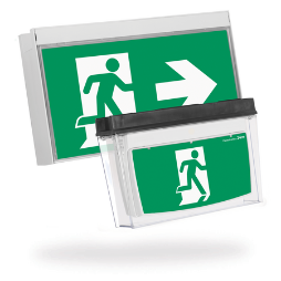 L10 Weatherproof Exit, Theatre, Single sided, Pictogram