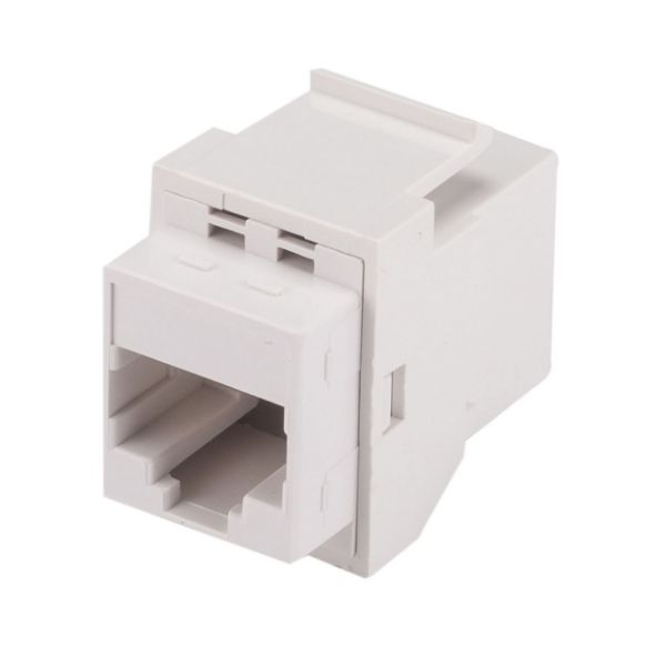 Cat6 Rated RJ45 8C Joiner, 2-Way (2x RJ45 Sockets)