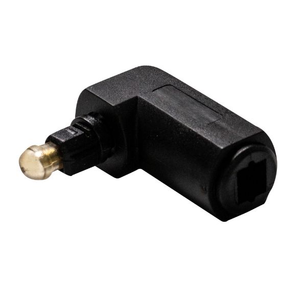 DYNAMIX TosLink Right Angled FibreOptic Audio Male Female Adapter.