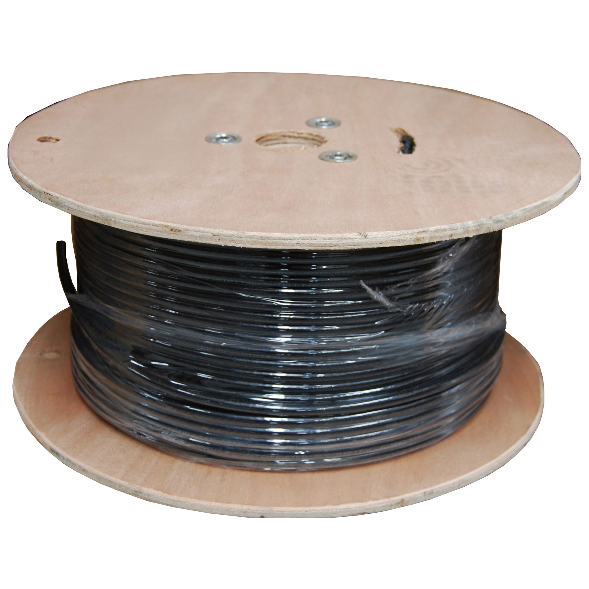 Cat 6A Black S/FTP UV Stabilised Shielded External Cable 305m Drum