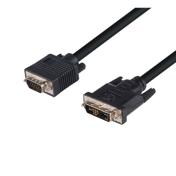 2m DVI-I Male to VGA Male Cable