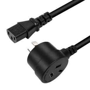 2M 3-Pin TAPON Ended Plug to IEC Female Connector 10A.