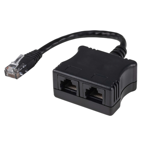 RJ-45 8 Conductor Dual Adaptor