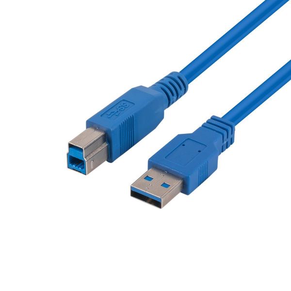 2M USB3.0 Type A Male to Type B Male Cable. Colour Blue