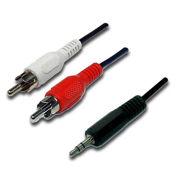 2M Stereo 3.5mm Plug to 2x RCA Plug Cable
