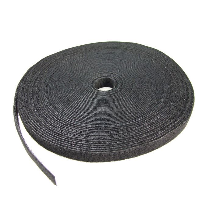 Hook & Loop Roll 20m X 25mm Dual Sided, BLACK Colour