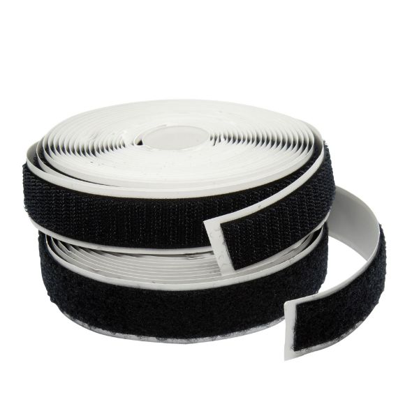 Hook & Loop Strap Self Adhesive . 5M x 20mm, 1x Female & 1x