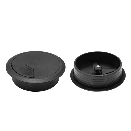 80mm Desk Grommet BLACK