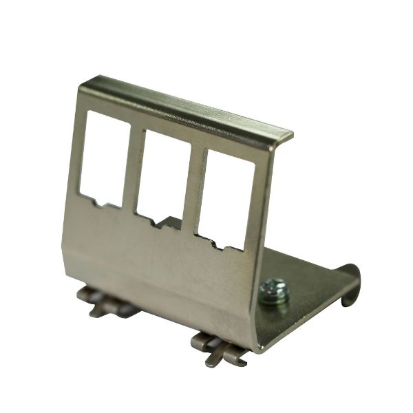 3 Port Keystone to DIN Mount Metal Adapter Plate