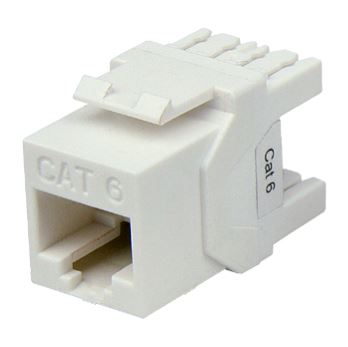 Cat6 UTP Keystone RJ45 Slimline Jack. T568A/B Wiring. 180 Jack.