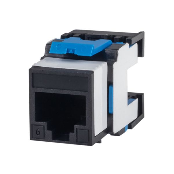 Dynamix Cat6 180 Unshielded Keystone Jack, Dual IDC.