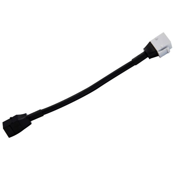 0.15m HDMI2.0 Keystone Jack, White to Black Pigtail.