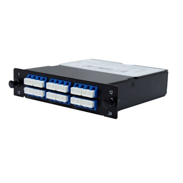 MPO SM 6 Port LC Quad Single-mode 24 Fibre Cassette.