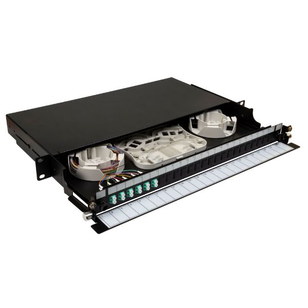 19' 1U Fibre Tray 12C LC MMFULLY LOADED w 12x LC Elite OM4