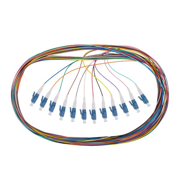 2M LC APC Pigtail G657A1 12Pk Colour Coded, 900um Single-mode