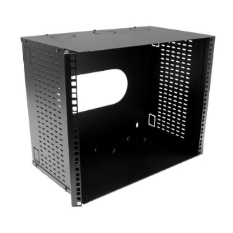 9U 200mm Deep 19'' Fully Enclosed Hinged Wall Bracket. Includes Lid & Base Panels.