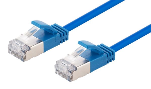 3m Cat6A S/FTP Blue Ultra-Slim Shielded 10G Patch Lead