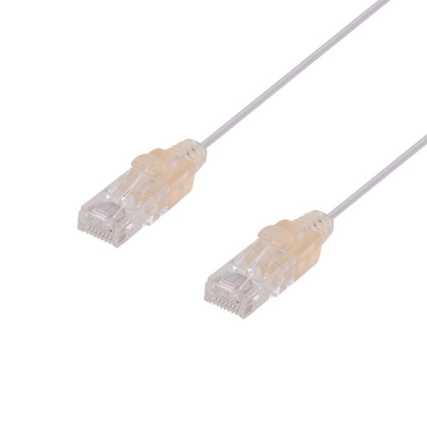 3m Cat6A 10G White Ultra-Slim Component Level UTP