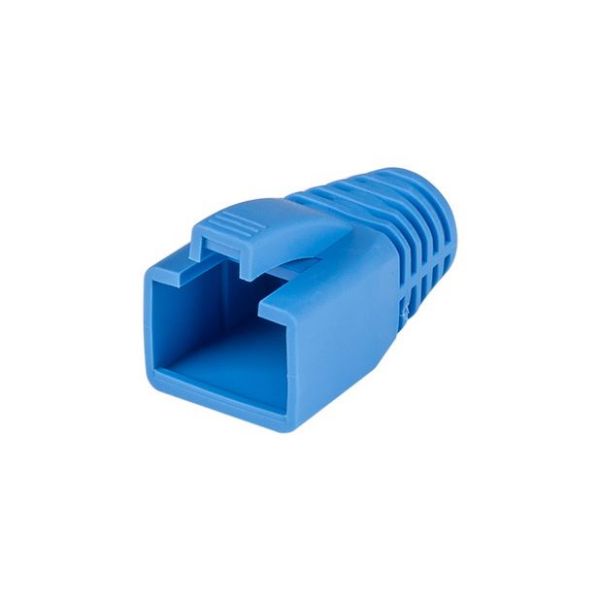 Strain Relief Boot, OD: 7.5mm, Colour Blue. 20 Pack.