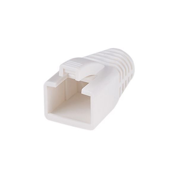 Strain Relief Boot, OD: 7.5mm, Colour White. 20 Pack.