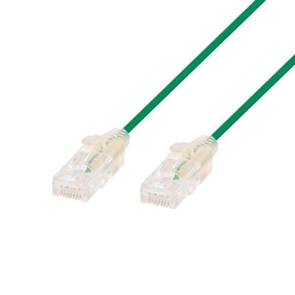 1M Cat6A 10G Green Ultra-Slim Component Level UTP