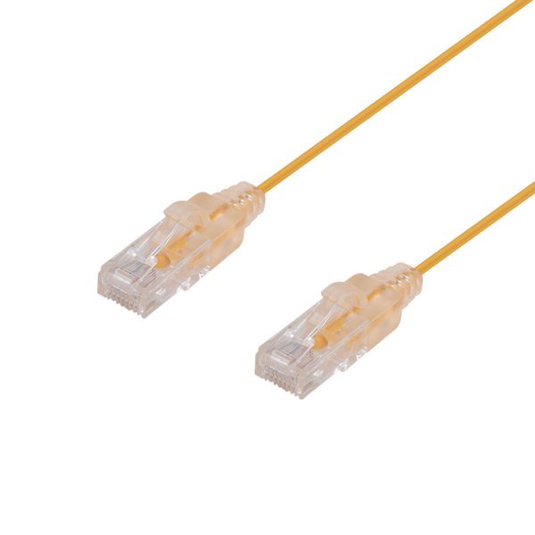 1M Cat6A 10G Yellow Ultra-Slim Component Level UTP