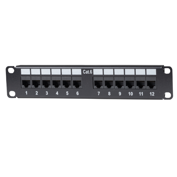 Patch Panel 10' 12 Port Cat6
