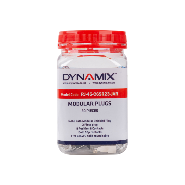 MODULAR PLUG CAT6 RJ-45 23AWG SOLID (50)