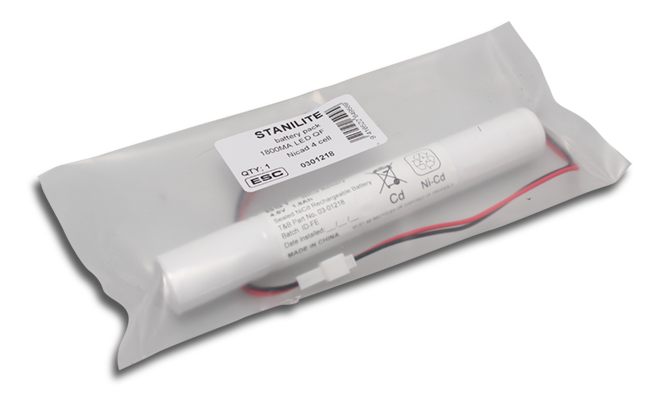 4 CELL 4.8V SUB C NiCad BATTERY END ON END