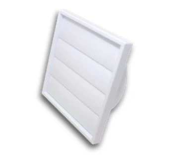 100mm GRILL GRAVITY SHUTTER WHITE
