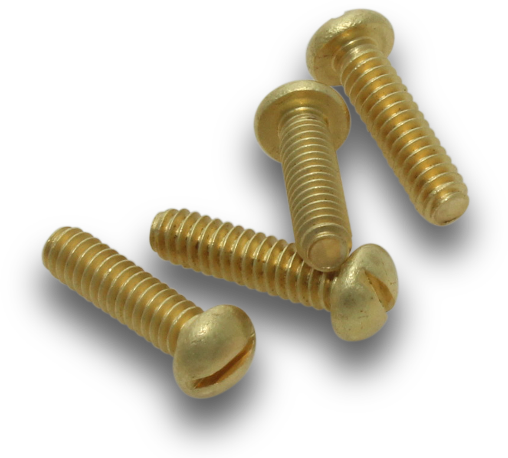 ELMARK Machine Screws Rnd Brass Metal 3/16x1 1/2" 35 Jar