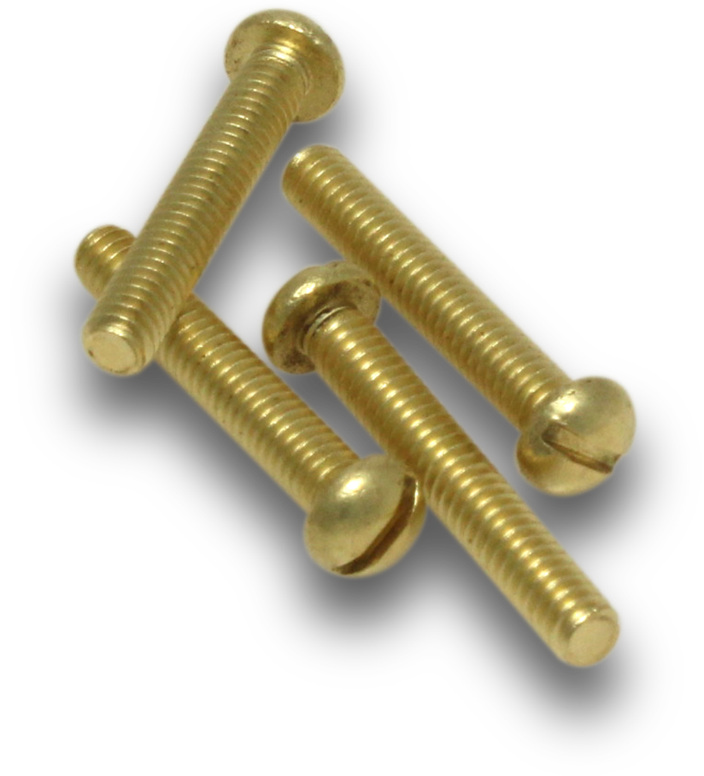 ELMARK Machine Screws Rnd Brass Metal 5/32x1" 70 Jar