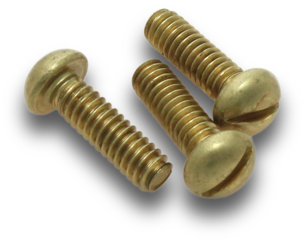 ELMARK Machine Screw Pan Brass Metal M6x25mm 18 Jar