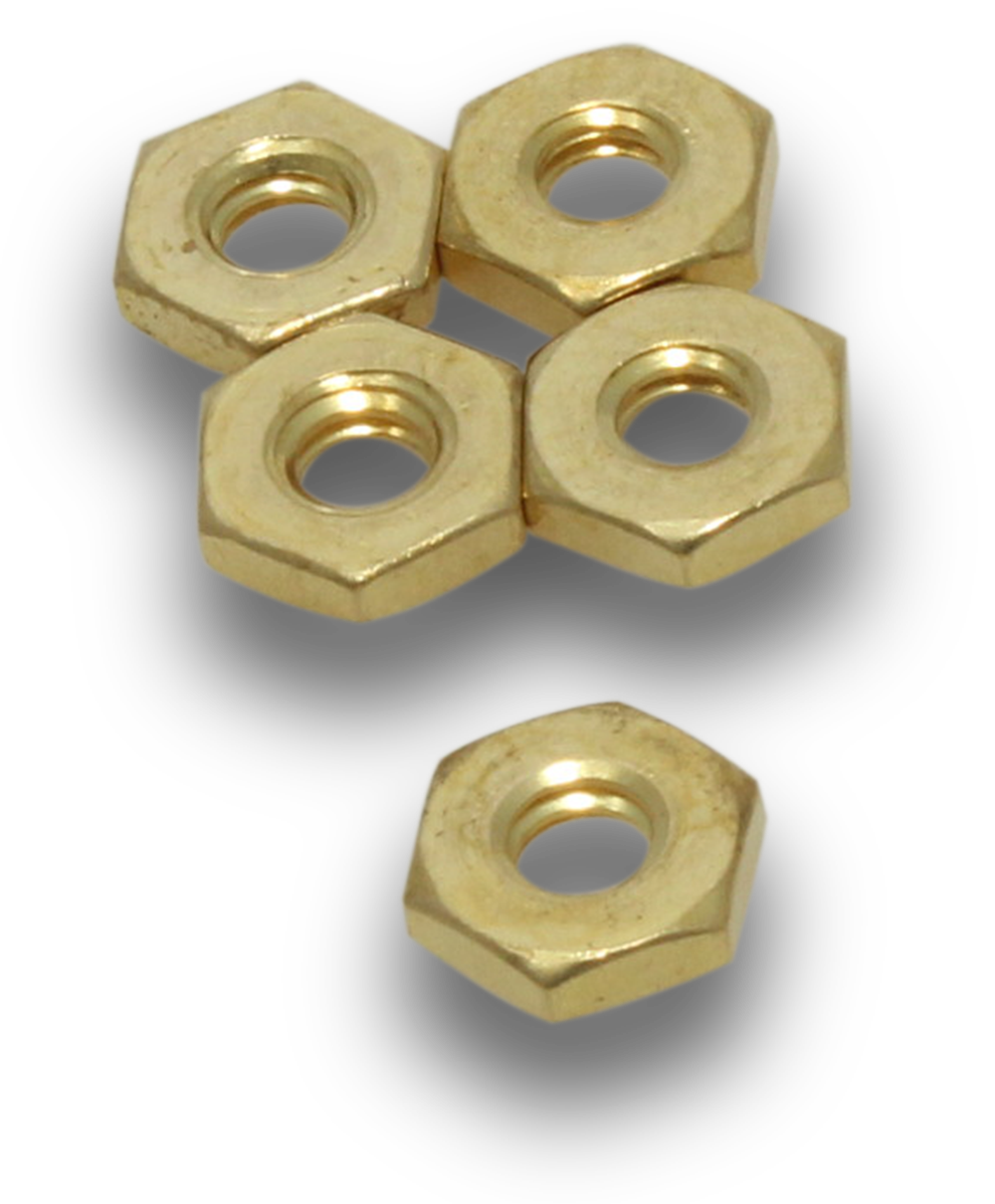 ELMARK Nuts Brass Hex Pressed 3/16" 45 Jar