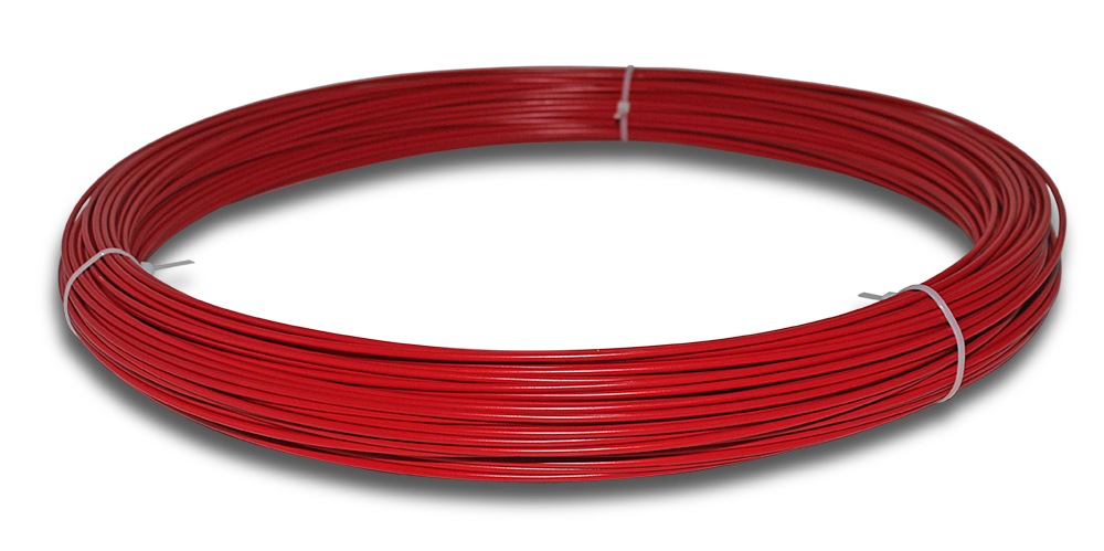 ELMARK PVC Coated Catenary Wire 2.6mm 5kg Red Approx 190mt