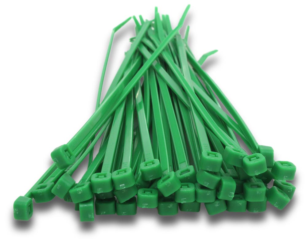 ELMARK Cable Tie 100x2.5mm Green 100 Pack