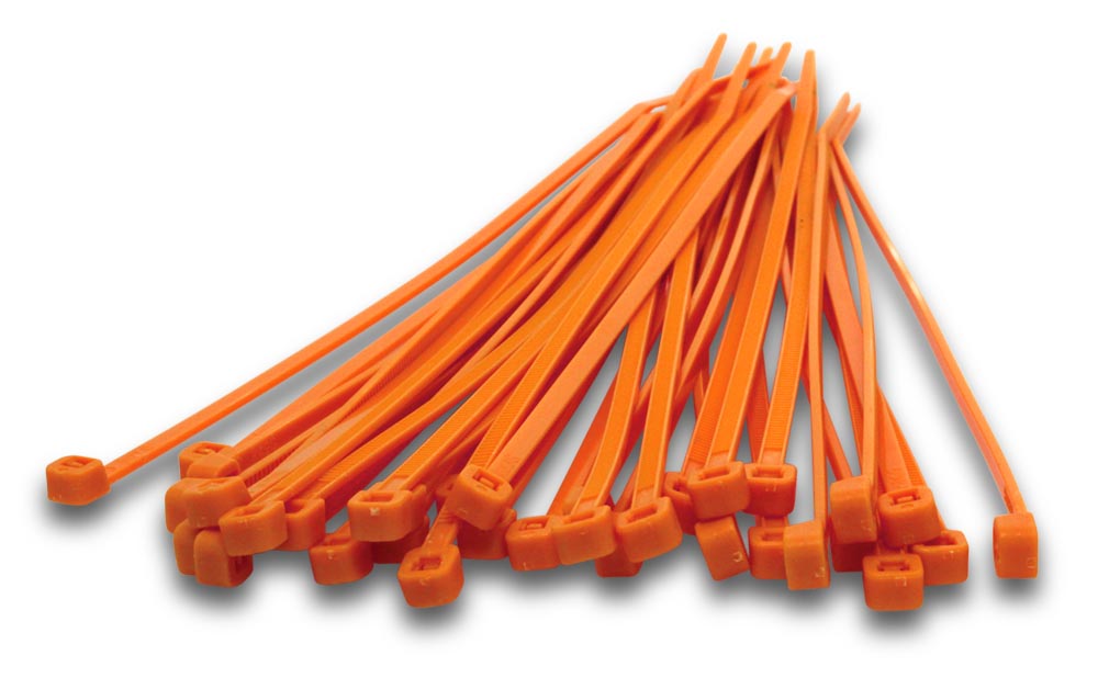 ELMARK Cable Tie 100x2.5mm Orange 100 Pack